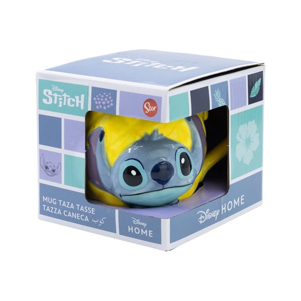 Disney - Taza 3D de cerámica Stitch Piña - 414ml