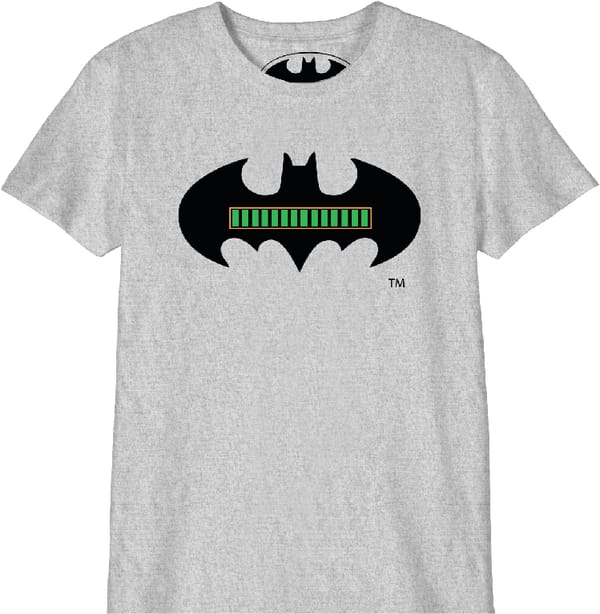 DC Comics - Full  Battery Batman Child T-Shirt Grey - 8 Years