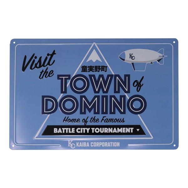 Yu-Gi-Oh! - "Town of Domino" Tin Sign Replica