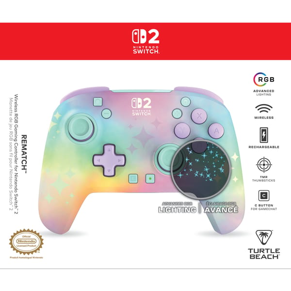 Turtle Beach - Rematch Wireless RBG Gaming Controller Animal Crossing Starry Dreams for Nintendo Switch 2