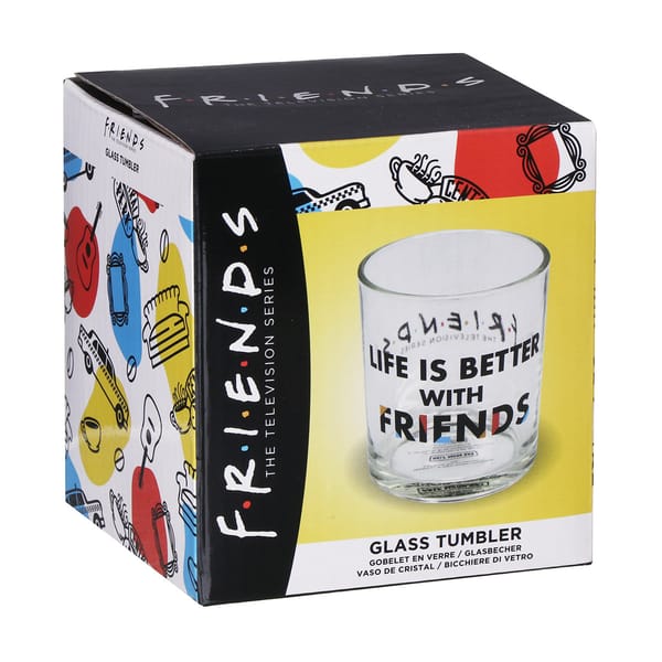 Friends - Life is Better with Friends Vaso de cristal