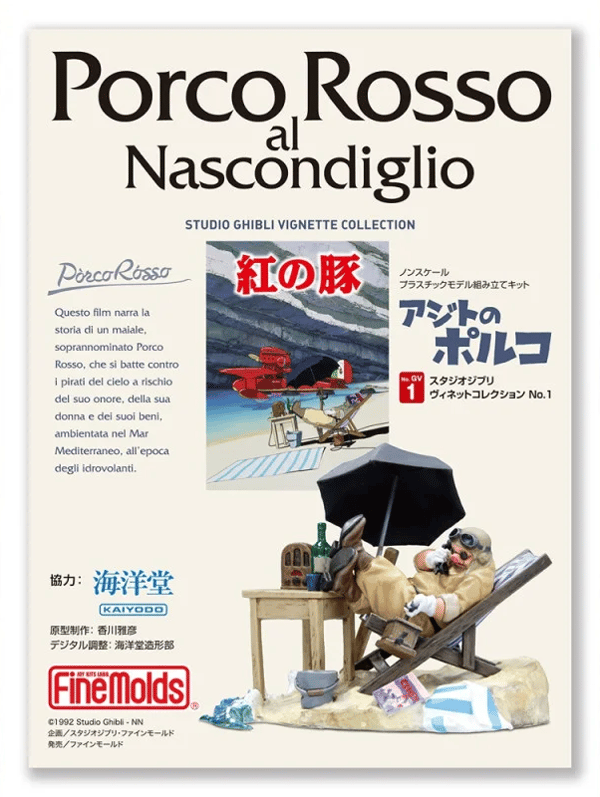 Ghibli - Porco Rosso - Porco In His Hideout Model Kit to paint 1/48