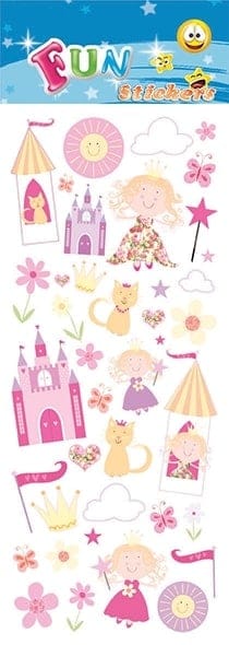 Fun Stickers - Autocollants de princesses et de chateaux