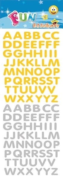 Fun Stickers - Autocollants ABC Gold/Silver