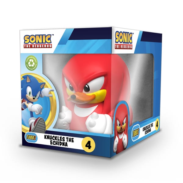 Numskull - Best of TUBBZ Boîte Canard de bain - Sonic le Hérisson - Knuckles - 9cm