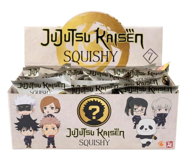 YuMe Squishy Hero - Expositor de figuras antiestrés Jujutsu Kaisen (12 unidades)