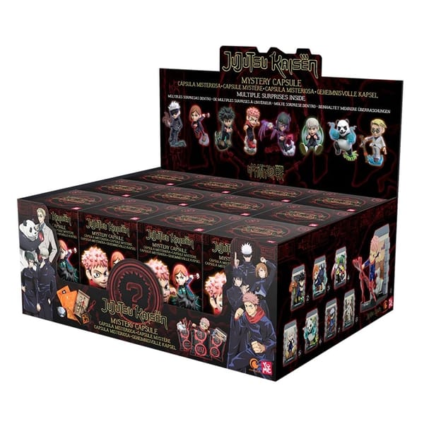 YuMe Mystery Capsule - Display mit Jujutsu Kaisen-Figuren (12 Stück)