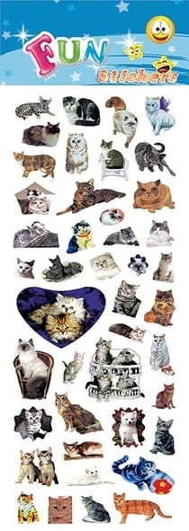 Fun Stickers - Animaux - Autocollants Chats
