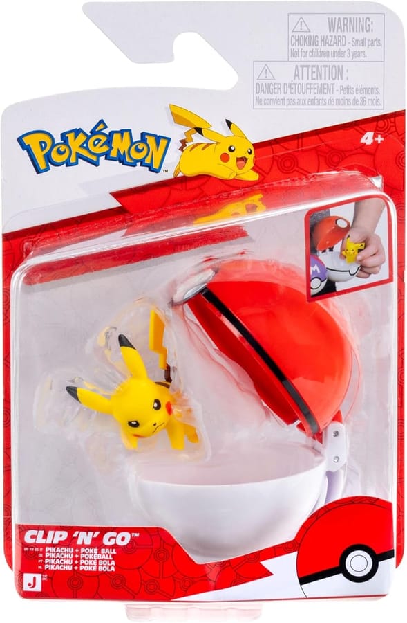 Pokémon - Clip 'N' Go - Pikachu #2 & Poké Ball