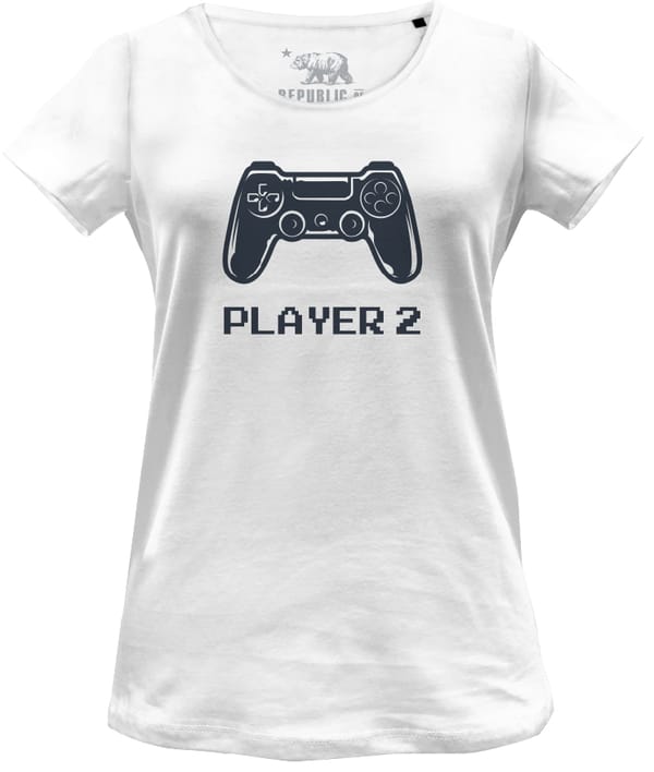 Gaming - Player 2 Woman T-Shirt White - XL