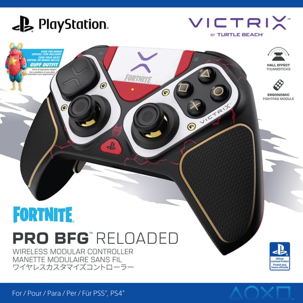 Turtle Beach - Victrix Pro BFG Reloaded Wireless Controller Fortnite for PlayStation 5, PlayStation 4 & PC