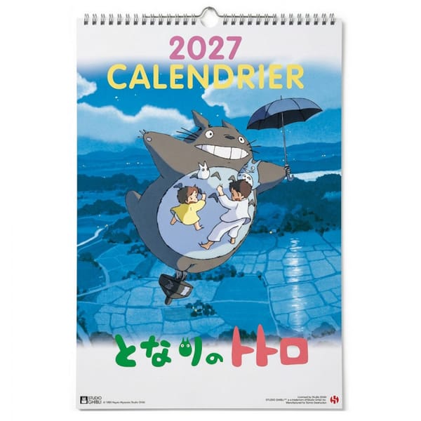 Ghibli - My Neighbor Totoro - Totoro Wall Calendar 2027 - Spanish Version