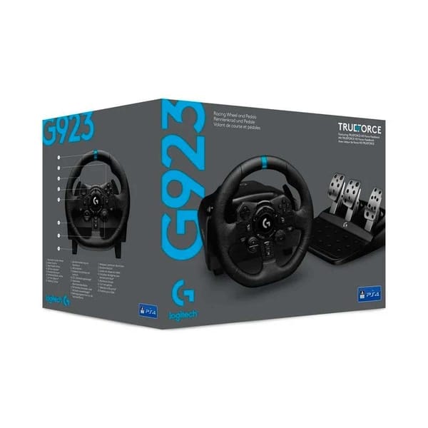 Logitech - G923 Trueforce Racing Wheel for PS5 and PC