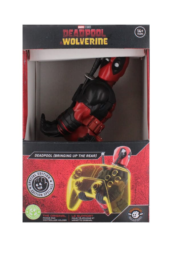 Cable Guys - Marvel Deadpool - Soporte para teléfono y controlador con patas nuevas