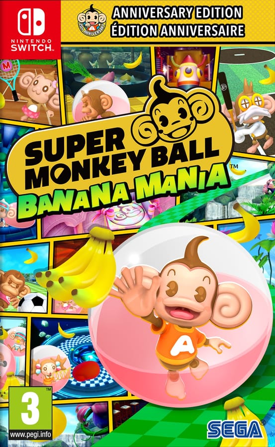 Super Monkey Ball Banana Mania - Anniversary Edition (Code-in-a-box) - Nintendo Switch