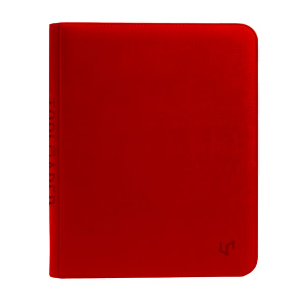 Ultra Pro - 4-Pocket TOPLOADER Zippered Premium Pro-Binder Red