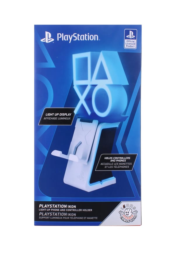Cable Guys Ikon - Sony - Playstation Logo Light Up Telefoon & Controller Oplader/Houder (Geen Batterij)