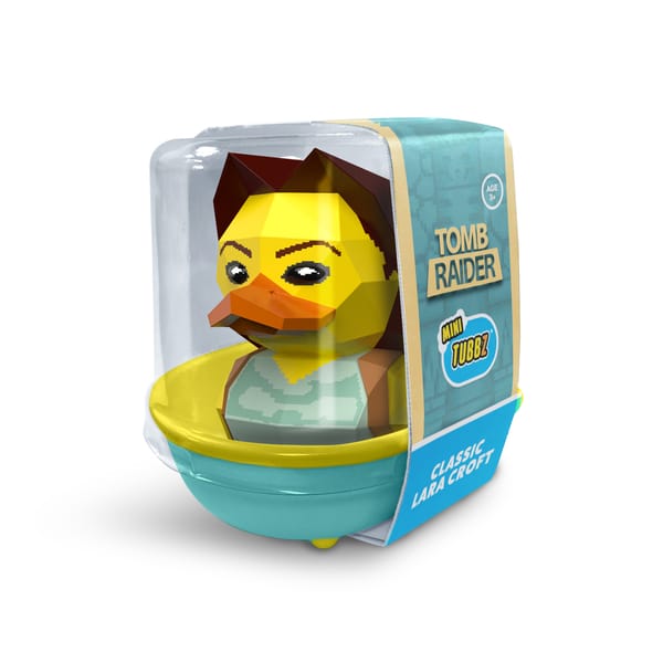 Numskull - Mini TUBBZ Bath Duck - Tomb Raider - Lara Croft (Bathtub Edition) - 5cm
