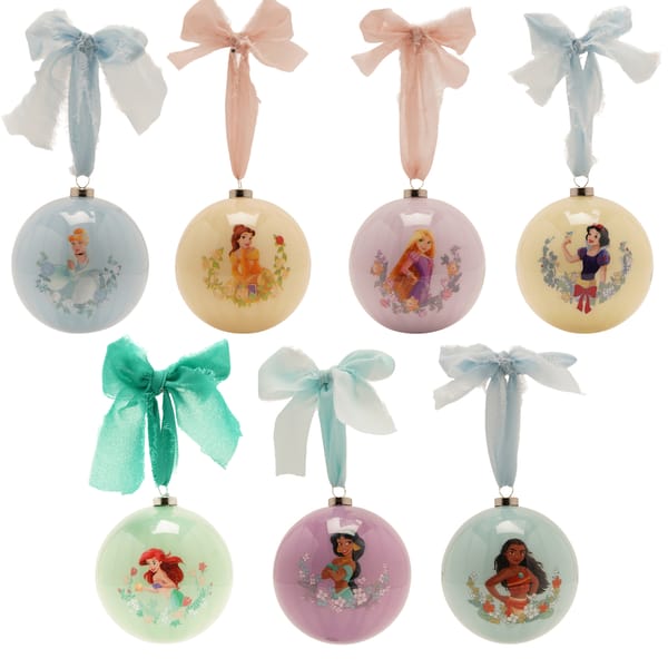Disney - Set di 7 palline delle principesse in confezione regalo