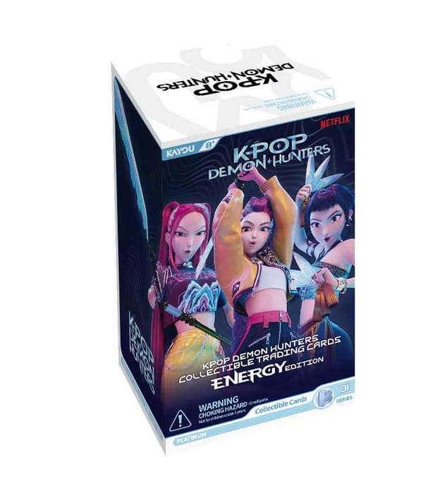 K-Pop Demon Hunters Collectible Trading Cards - Energy Edition - Platinum Series B1 Folien-boosterpack Display x12 - UK