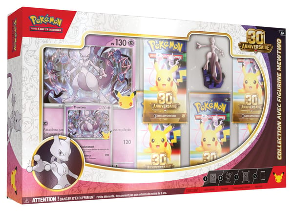 Pokémon JCC : Collection avec figurine 30e Anniversaire Mewtwo - FR