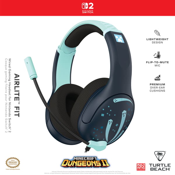Turtle Beach - Airlite Fit Wired Headset Minecraft Dungeons II for Nintendo Switch 2