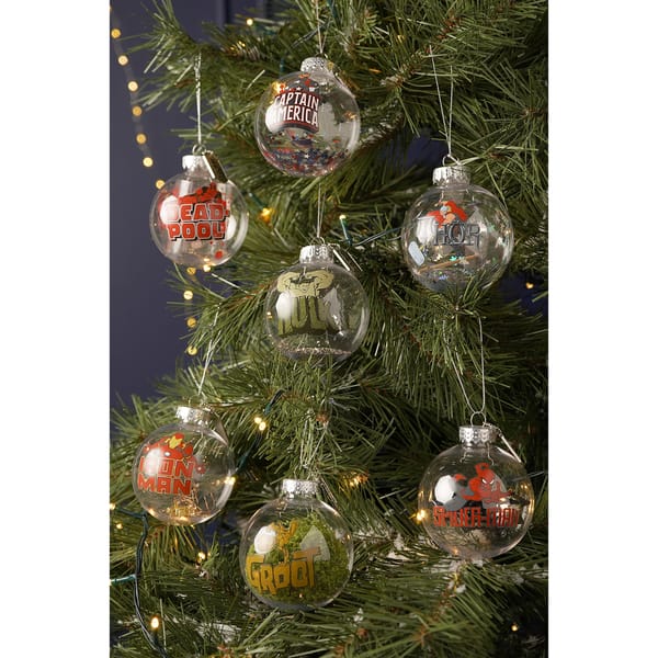 Marvel - The Avengers - Lot de 7 Boules de Noël Garnies