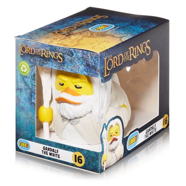 Numskull - Best of TUBBZ Pato de baño en caja - The Lord of the Rings - Gandalf the White - 9cm