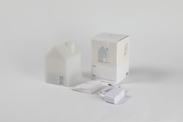 POUT NOSE3 Humidificateur à ultrasons de 350ml, hydrate l'air jusqu'à 12h, 3 niveaux d'humidification, mode veilleuse, silencieux, compact
