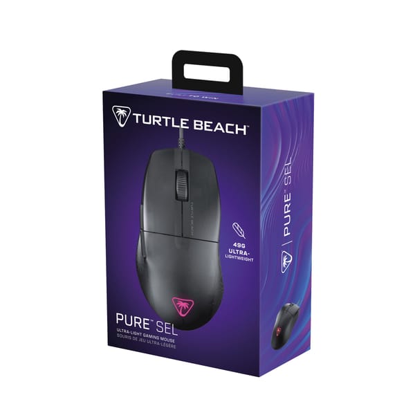 Turtle Beach - Pure SEL Leichte optische kabelgebundene Gaming-Maus RGB Schwarz