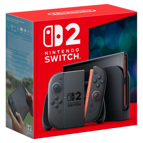 Console Nintendo Switch 2 avec paire de manettes Joy-Con 2 bleu clair/rouge clair