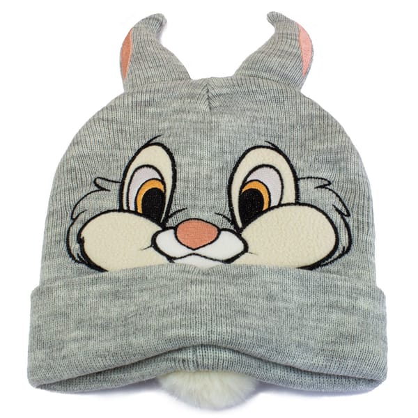 Disney - Bonnet à pompon Gris Bambi Visage de Panpan
