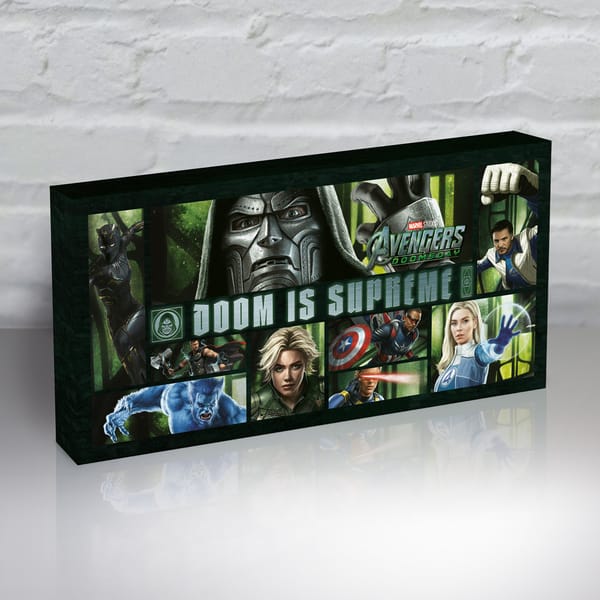 Avengers: Doomsday - Doom is Supreme Letterbox Light Up Canvas