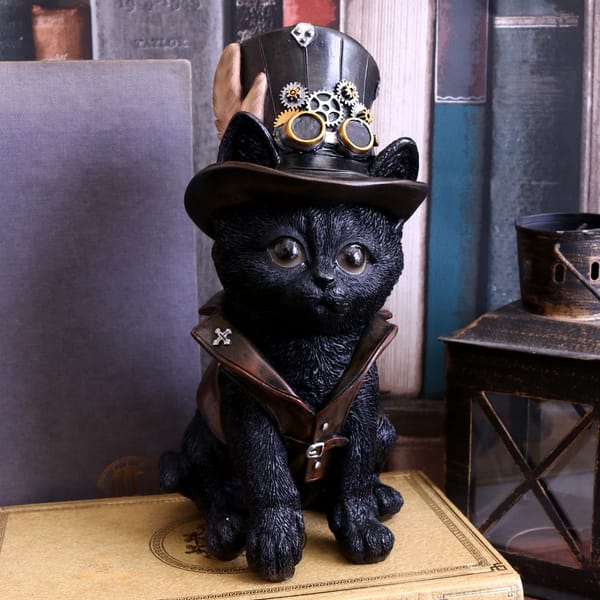 Nemesis Now - Cogsmiths Adorable Chat Steampunk 18.5cm