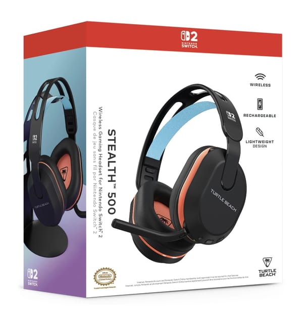 Turtle Beach - Stealth 500 Wireless Gaming Headset Black for Nintendo Switch 2, Switch, Switch Lite, Switch OLED & Mobile