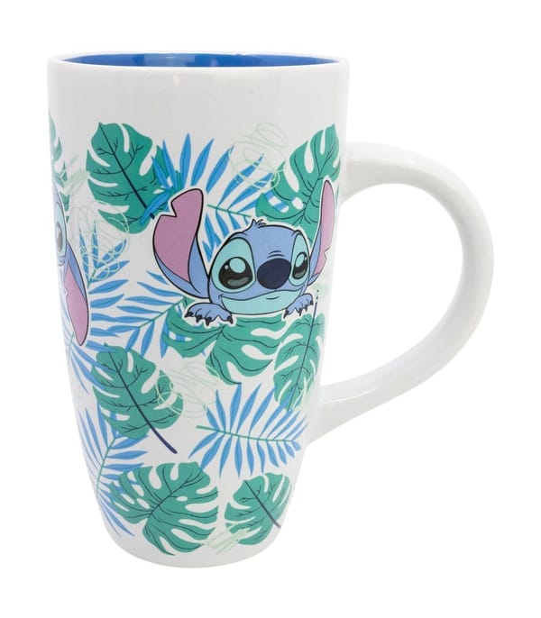 Stor - Lilo & Stitch - "Stitch Aloha" Latte Ceramic Mug in Gift Box 680ml
