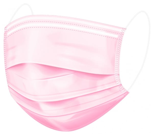 Hestia Masque Rose Chirurgicale 3plis IIR  (x50)