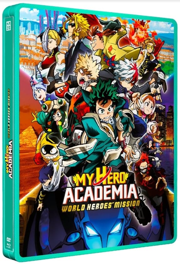 My Hero Academia "World Heroes' Mission - Le Film - Steelbook Blu-Ray + DVD