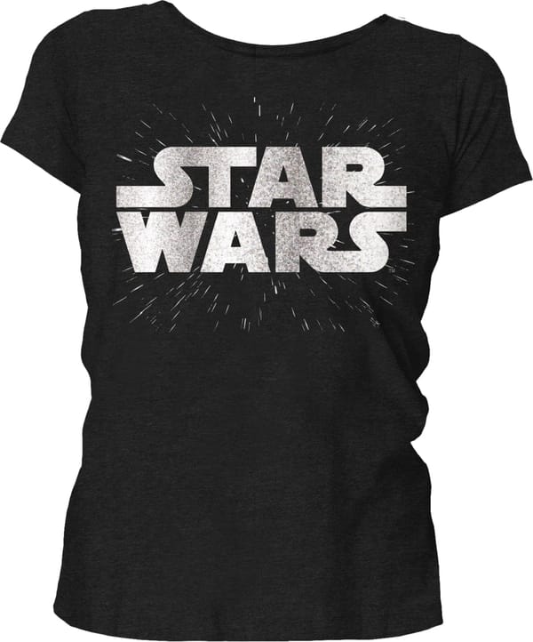 Star Wars - Silver Logo Black Women T-Shirt S