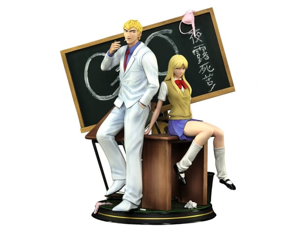 Cartoon Kingdom - 1:6 Statues - Great Teacher Onizuka - Eikichi Onizuka & Urumi Kanzaki Statue 35cm