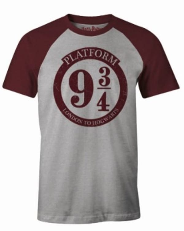 Harry Potter - London to Hogwarts Grey Melange T-Shirt - S