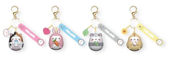 YuMe - Molang - Keychain with Hand Strap Animal Costume Series (Display 9 units)