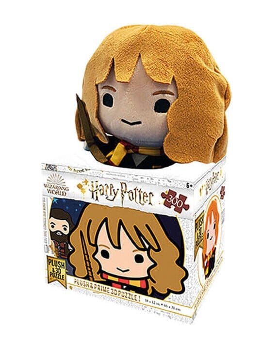 Harry Potter - Chibi Hermione Granger Puzzle lenticolare con peluche 300 pezzi 31x23 cm