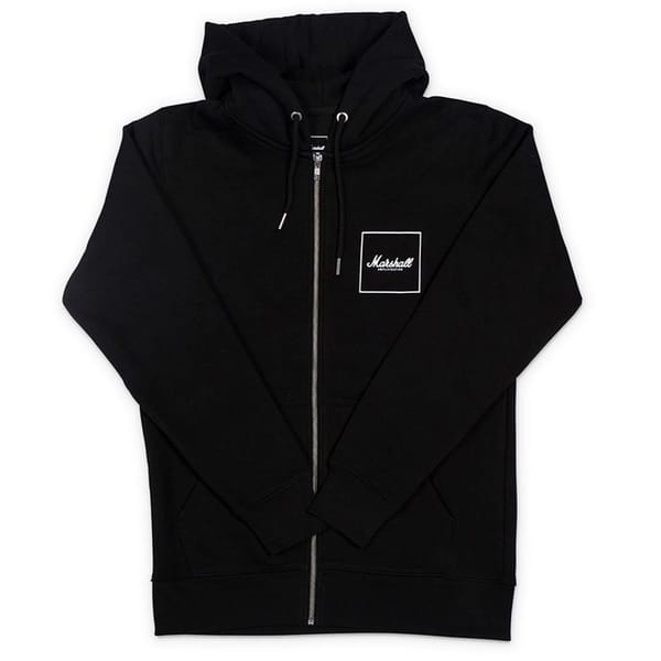 Marshall - Viereckiges Logo Hoodie Schwarz (Unisex - L)