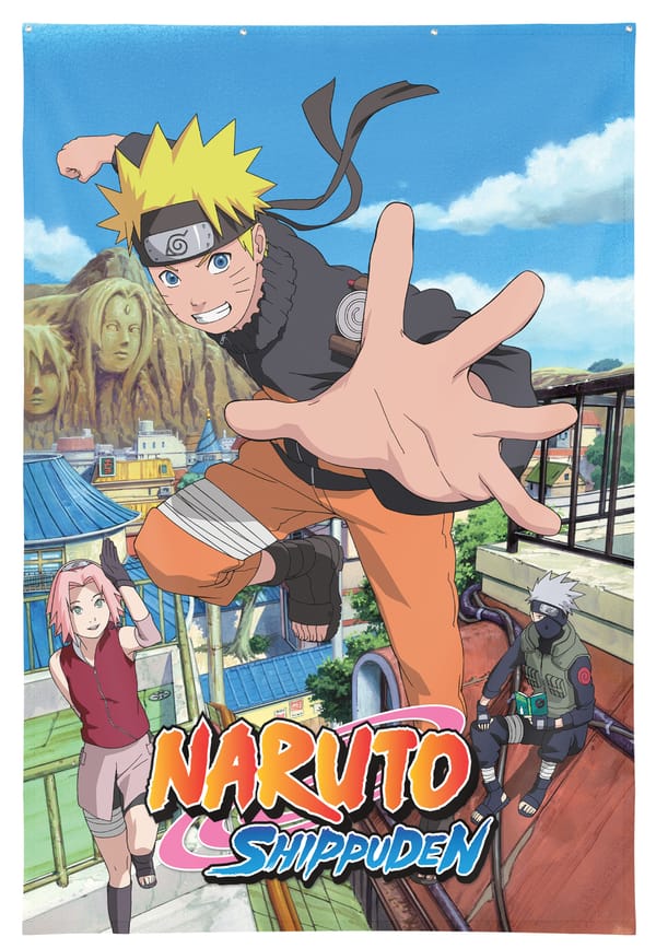 Naruto Shippuden - Naruto Uzumaki Stoffposter 125x85cm