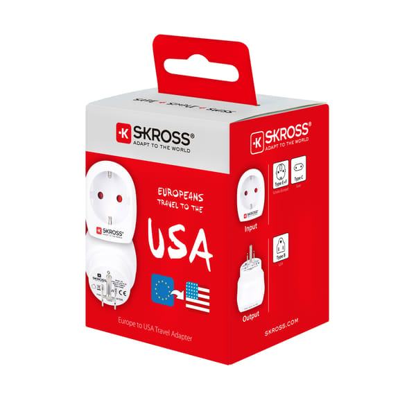SKROSS - Reiseadapter - Europa nach USA