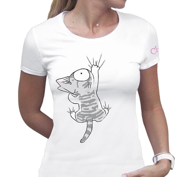 Chi - Chi Clutch Dames-T-shirt Wit - XL