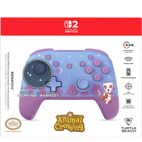 Turtle Beach - Rematch Wireless RBG Gaming Controller Animal Crossing K.K. Slider for Nintendo Switch 2