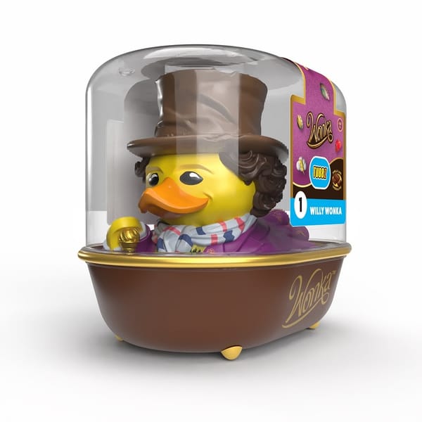 Numskull - TUBBZ Canard de bain - Willy Wonka - Willy Wonka (Première Édition) - 9cm
