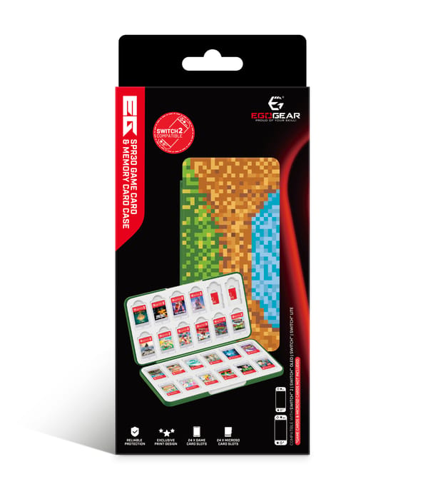 EgoGear - SPR30 Gamecard en Geheugenkaarthoesje Kubussen voor Switch 2